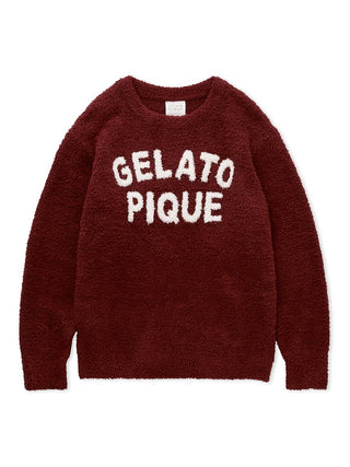 Chocolate & Framboise Baby Moco Pullover Sweater with Gelato Pique logo in soft fabric, ideal for cozy and stylish loungewear.