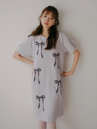 Ribbon Jacquard Lounge Dress