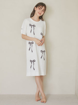 Ribbon Jacquard Lounge Dress