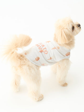 CAT&DOG Ice Cream Motif Cool Pet Clothes- Premium Luxury Pet Apparel at Gelato Pique USA