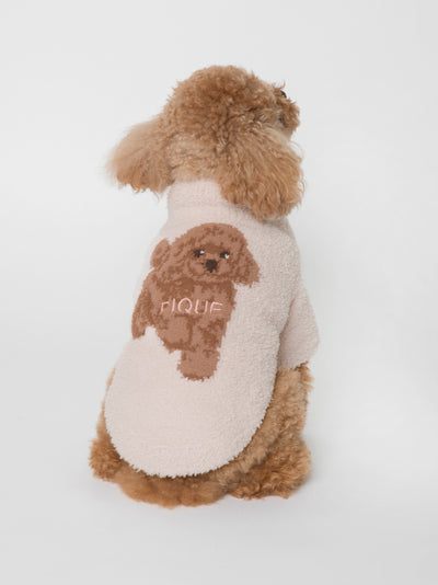 [CAT&DOG] High Neck Toy Poodle Pattern Pet Clothing gelato pique