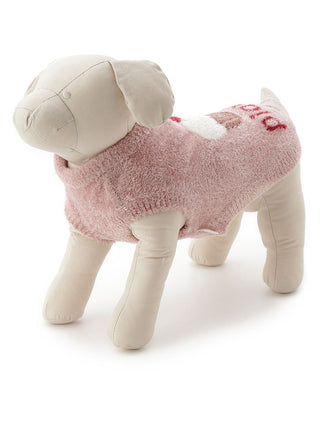 Pink CAT&DOG Cupcake Sleeveless Pet Clothes on mannequin, soft and cozy design for cats and dogs.