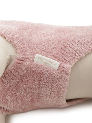 Pink fluffy CAT&DOG Cupcake sleeveless pet clothes with label detail.