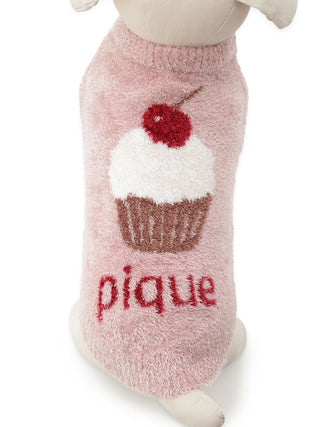 CAT&DOG Cupcake Sleeveless Pet Clothes with cherry cupcake design