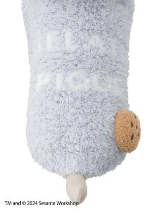 Cookie Monster pet cape with furry texture and cookie detail, Sesame Street themed for cats and dogs.