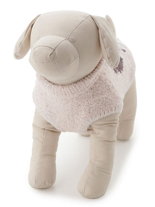 Plush mannequin wearing CAT&DOG Baby Moco pet clothes in Pomeranian size.