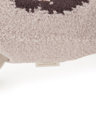 Close-up of soft grey CAT&DOG Baby Moco Pomeranian pet clothes fabric texture.