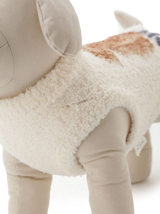 Toy poodle pet clothes by CAT&DOG, featuring a cozy, fluffy design in beige. Ideal for small pets. Non-returnable unless defective.