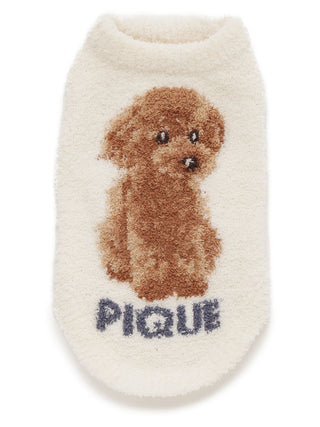 Cozy dog sweater with Toy Poodle design, perfect pet clothing for small dogs.