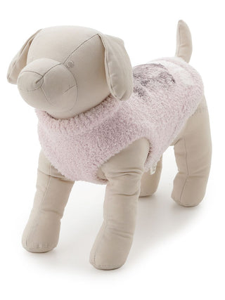 Plush dog mannequin wearing pink CAT&DOG Toy Poodle Pet Clothes.