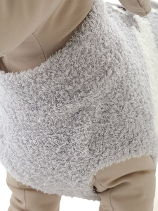 Cozy CAT&DOG Baby Moco Schnauzer pet clothes, featuring soft gray fabric detail, perfect for pet comfort and style.