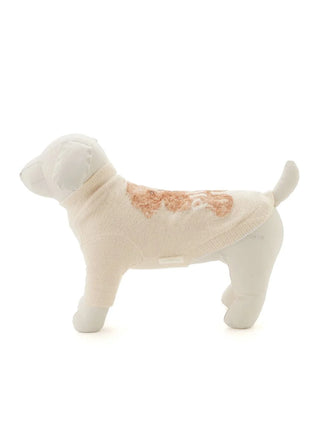 Alt Tag: Premium loungewear Toy Poodle pullover by Gelato Pique USA, featuring a large jacquard knit design for pets.