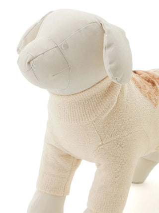Alt Tag: Premium loungewear for toy poodles, high-neck jacquard knit pullover by CAT&DOG, available at Gelato Pique USA.