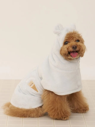 CAT&DOG Polar Bear Ice Motif Microfiber Gown