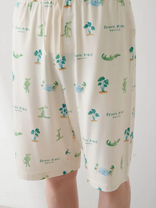 MEN's Cool-Touch Crocodile Print Shorts