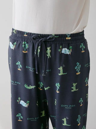 MEN's Cool-Touch Crocodile Print Shorts