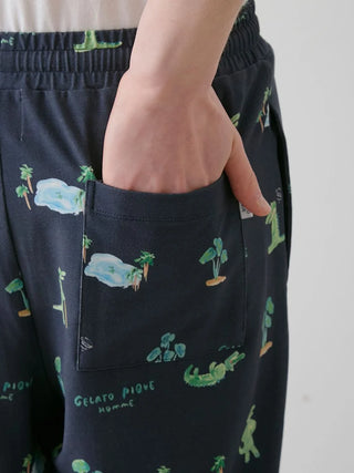 MEN's Cool-Touch Crocodile Print Shorts