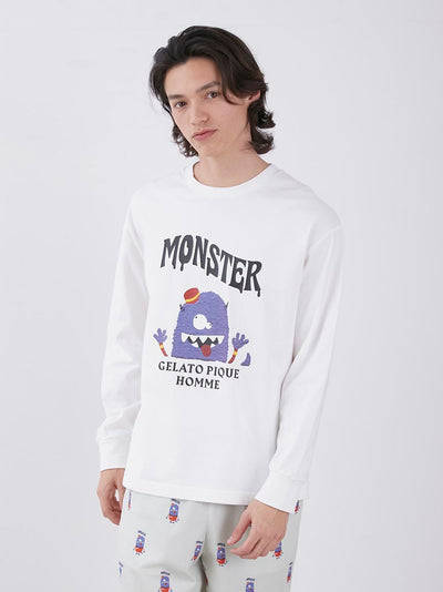 KAZUSA MATSUYAMA Monster Men's Long Sleeve Shirt gelato pique