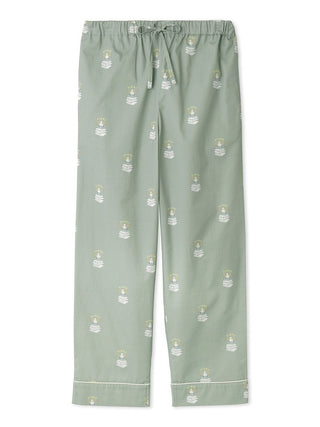 Sleep Bear Pattern Pajama Lounge Pants in green, Men's Loungewear Lounge Pants at Gelato Pique USA