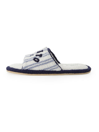 MENS College Logo Slippers - Men's Bedroom Slippers, Lounge Shoes & House Shoes at Gelato Pique USA