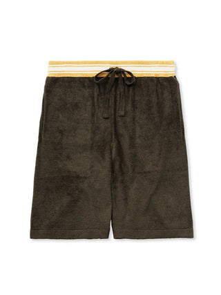 Smooth Light Loungewear Shorts with sporty waistline and stylish embroidery in breathable 'Smoothie Light' fabric.