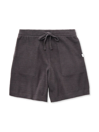 Air Moco Sleepy Bear Lounge Shorts in dark grey, featuring cozy fabric and a whimsical bear motif. Perfect for lounging in comfort.