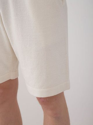 Close-up of Men's Air Moco College Lounge Shorts in soft, breathable fabric, showcasing comfortable fit and casual style.