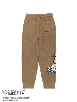 Men's Peanuts Olaf Jacquard Lounge Pants in soft brown Babymoco fabric with playful Olaf design.