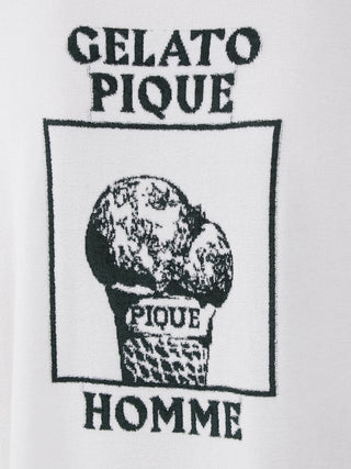 Gelato Pique Homme logo featuring ice cream design on Smoothie Lite Tennis Lounge Tops