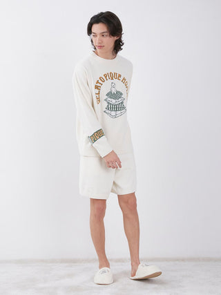 Air Moco Sleep Bare Loungewear Pullover in cream, Men's Pullover Sweaters at Gelato Pique USA