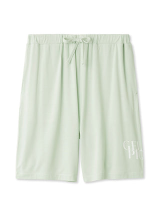 Men's COOL Rayon Comfy Lounge Shorts in light green, featuring a relaxed fit and drawstring waist, perfect for stylish comfort.