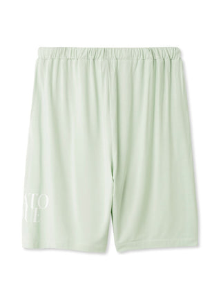 Men's COOL Rayon Comfy Lounge Shorts in light green, showcasing lightweight, breathable fabric with elastic waistband for ultimate comfort.