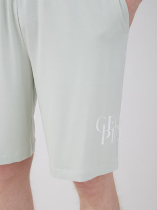 Men's COOL Rayon Comfy Lounge Shorts in Light Green, showcasing stylish and comfortable design ideal for fashionable loungewear.