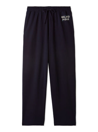 Men's Inlay Star Logo Lounge Pants with Gelato Pique logo, navy color, soft inlay fabric, ideal for lounging.