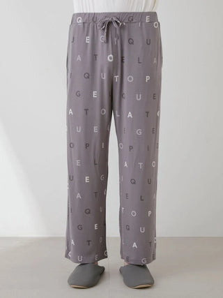 Premium Rayon Logo Motif Men's Lounge Pants by Gelato Pique USA, featuring stylish contact cooling design for comfort and style.