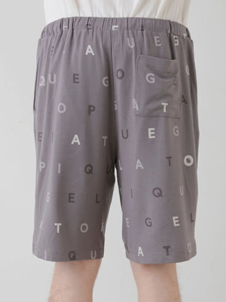 Premium Gelato Pique USA rayon logo motif men's lounge shorts, stylish and soft sleepwear with cooling comfort.
