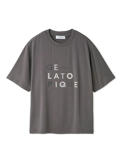 Rayon Logo Motif Men's T Shirt gelato pique