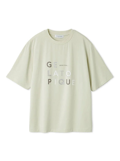 Rayon Logo Motif Men's T Shirt gelato pique