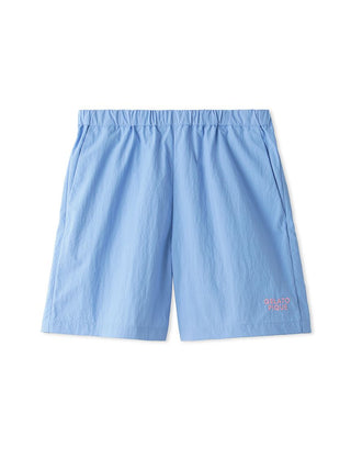 Summer Breeze men's blue nylon lounge shorts by Gelato Pique USA, featuring lightweight, breathable design for casual summer wear.