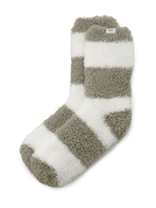 Gelato 2 Striped Mid Length Fluffy Socks