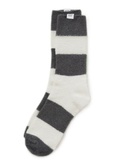 Mens Smoothie 2-Border Fuzyy Socks gelato pique