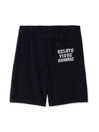 Men's Smoothie Light Arch Lounge Shorts in black with Gelato Pique logo, ultra-lightweight and stylish for ultimate comfort.
