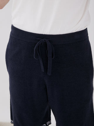Men's Smoothie Light Comfy Lounge Shorts in navy with drawstring for adjustable fit and ultra-lightweight comfort.