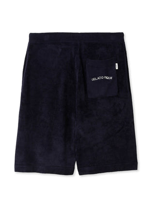 Smoothie Lite Loungewear Shorts in black by Gelato Pique USA, featuring lightweight fabric and rear pocket for ultimate comfort and style.