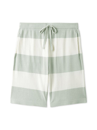 Men's Air Moco 2 Border Lounge Shorts with bold stripes and drawstring, perfect for comfort and style. Gelato Pique collection.