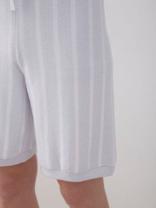 COOL MEN'S striped lounge shorts showcasing soft fabric and modern style for ultimate comfort.