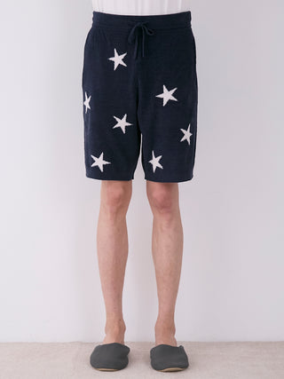 Men's Air Mocostar Jacquard Lounge Shorts with star pattern, made from soft Air Moco fabric for ultimate comfort and style.