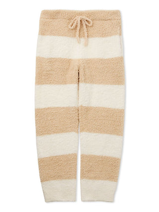 Men's Gelato 2 Border Fuzzy Pajama Pants with bold horizontal stripes, cozy and soft loungewear for ultimate comfort.