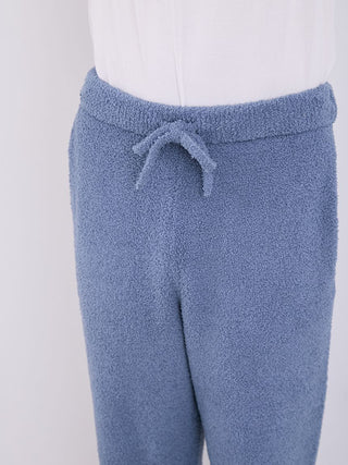 Men's Powder Logo Pajama Pants in soft blue fabric with drawstring waist, showcasing cozy design and signature Gelato Pique style.