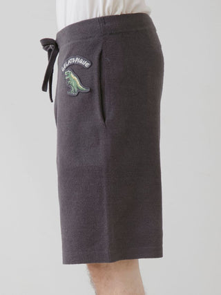 Premium mens loungewear by Gelato Pique USA, featuring Air Moco Dinosaur Jacquard Lounge Shorts with playful dinosaur design.